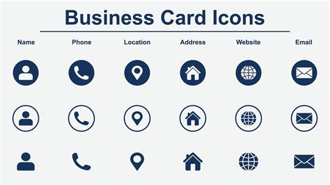 business card icons|How to Create a Set of Business Card Icons.